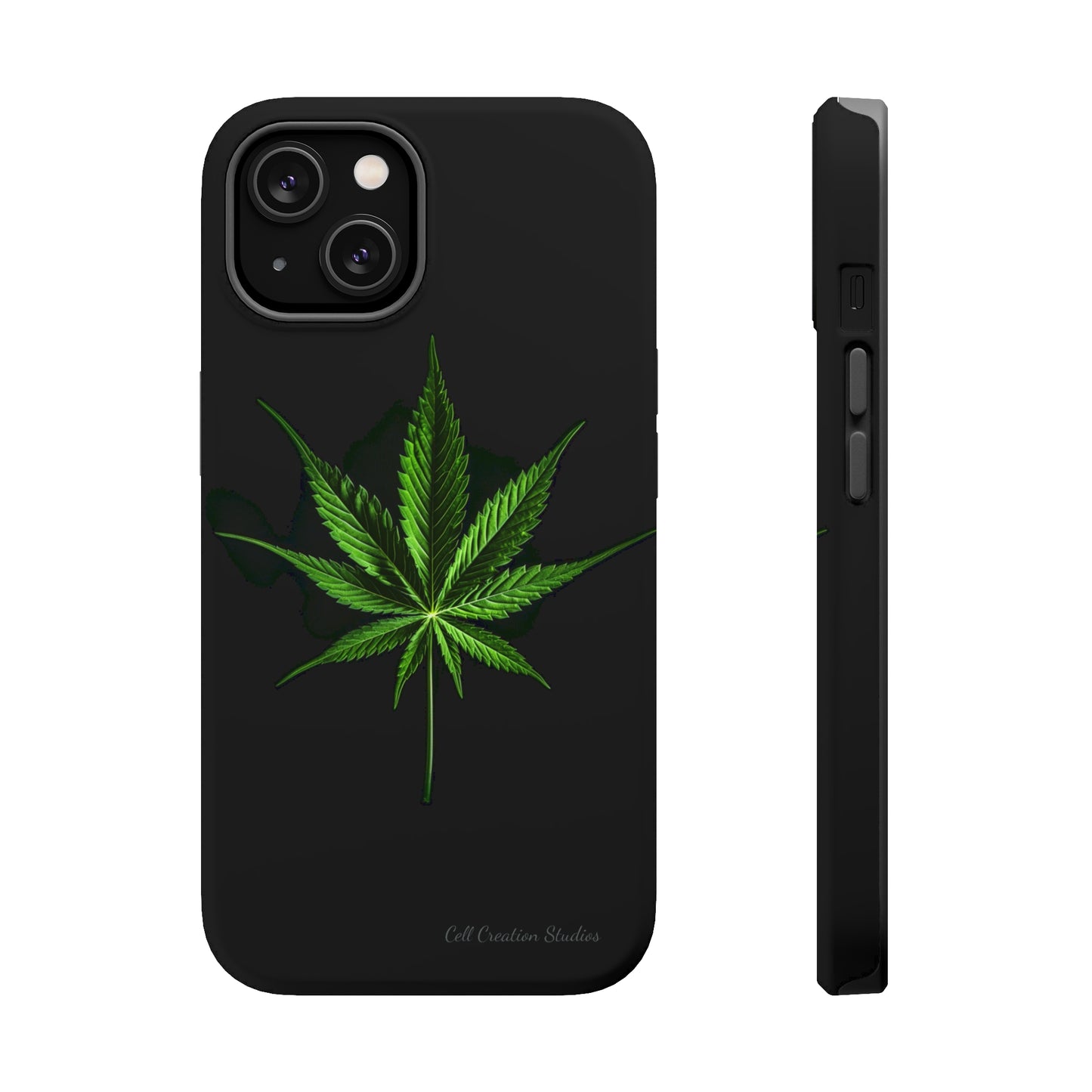 "Cannabis Chic" Marijuana Leaf Phone Case -MagSafe Tough Cases