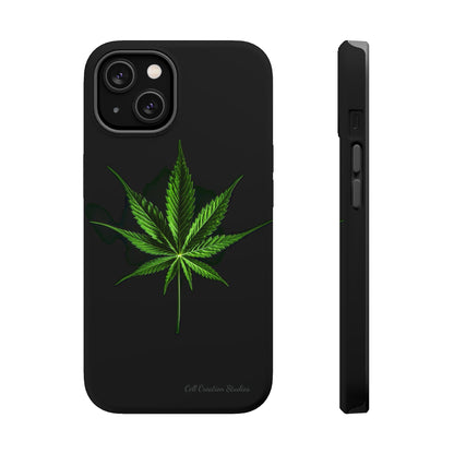 "Cannabis Chic" Marijuana Leaf Phone Case -MagSafe Tough Cases