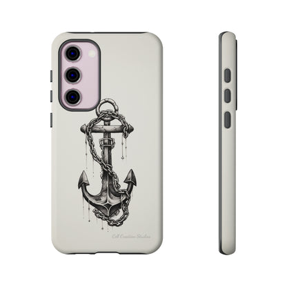 "Nautical Elegance Anchor" -Tough Samsung Phone Cases