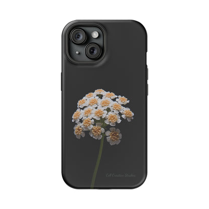 "Elegant Yarrow Bloom" Phone Case -MagSafe Tough Cases