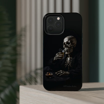 "Embrace the Dark Side with Our Skeleton Drinking Phone Case" -MagSafe Tough Cases