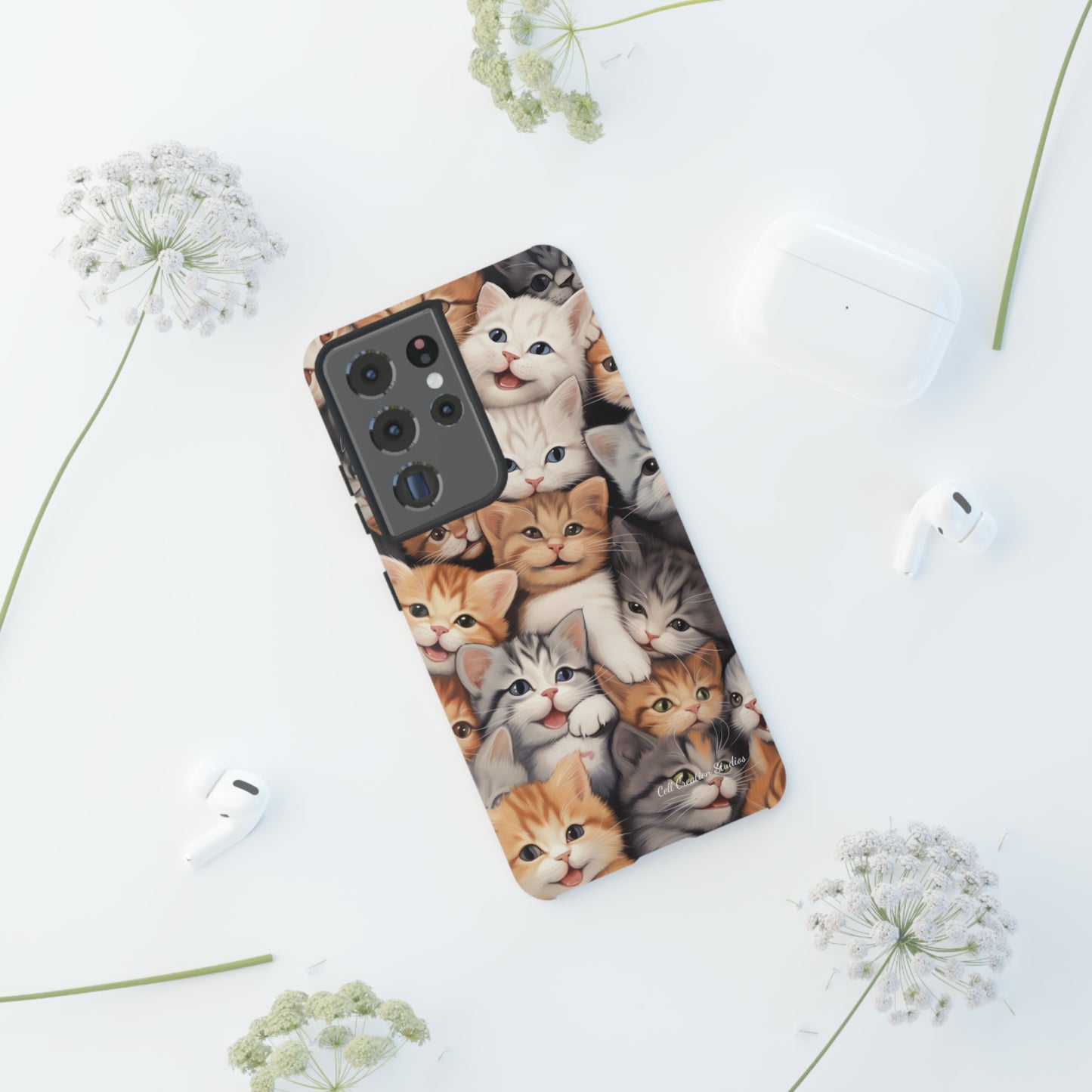 "Kitten Cuddle Haven" Phone Case -Tough Cases