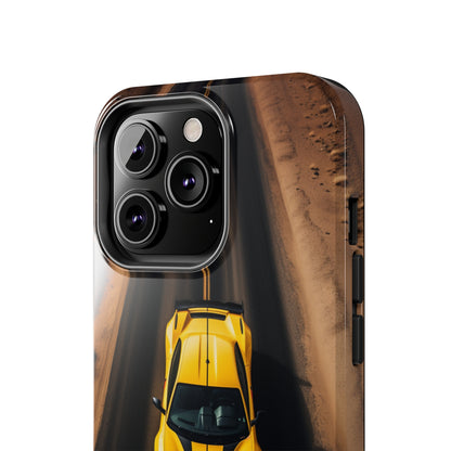 Introducing the "Desert Speedster" Cell Phone Case – Feel the Thrill of a Ferrari Racing through the Desert! -Tough Phone Cases