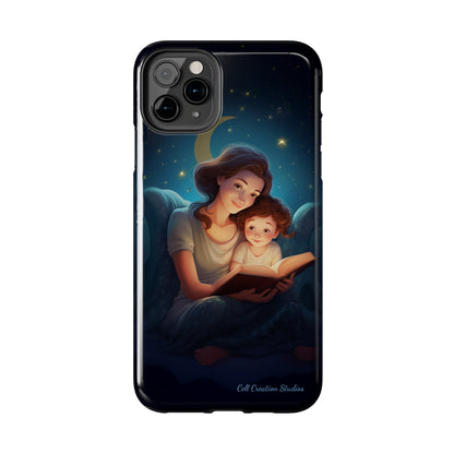 Introducing the "Bedtime Story Bliss" Cell Phone Case – Cherish Heartwarming Moments with Every Glance -Tough Phone Cases