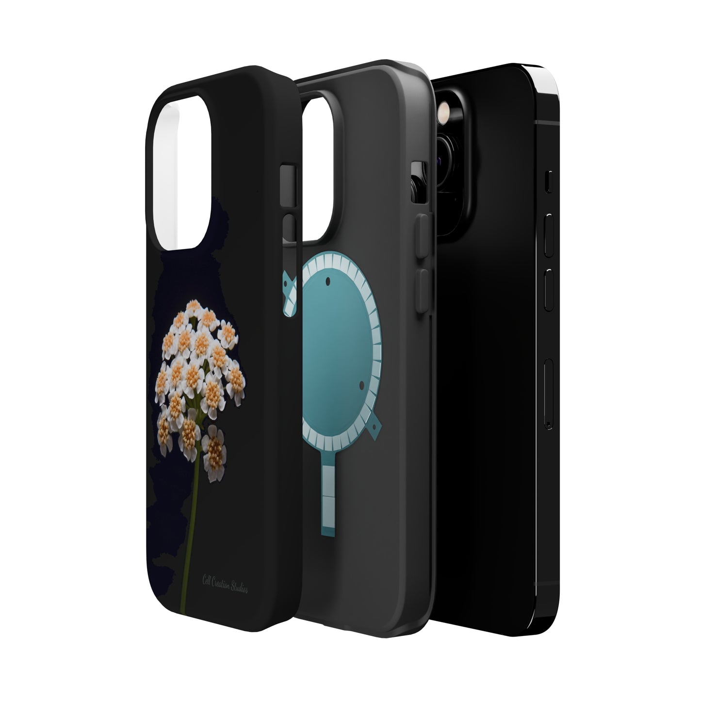 "Elegant Yarrow Bloom" Phone Case -MagSafe Tough Cases