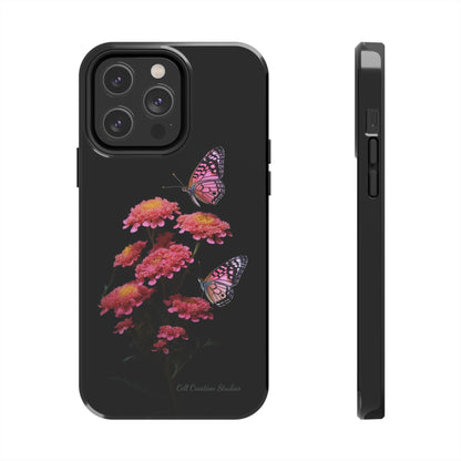 "Achillea Desert Eve Deep Rose & Butterfly" Phone Case -Tough Phone Cases