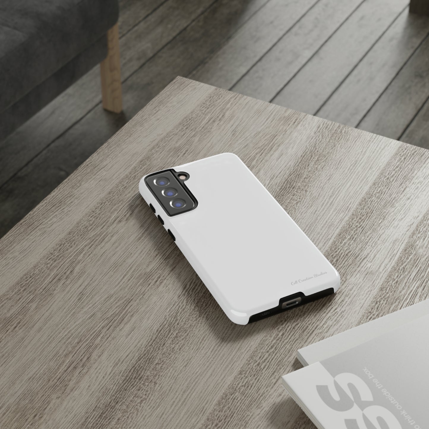 "Pure Elegance White" -Tough Samsung Phone Cases