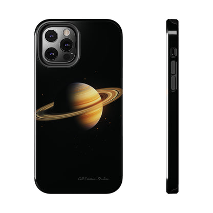 Introducing the "Saturn's Elegance" Cell Phone Case – A Cosmic Masterpiece -Tough Phone Cases