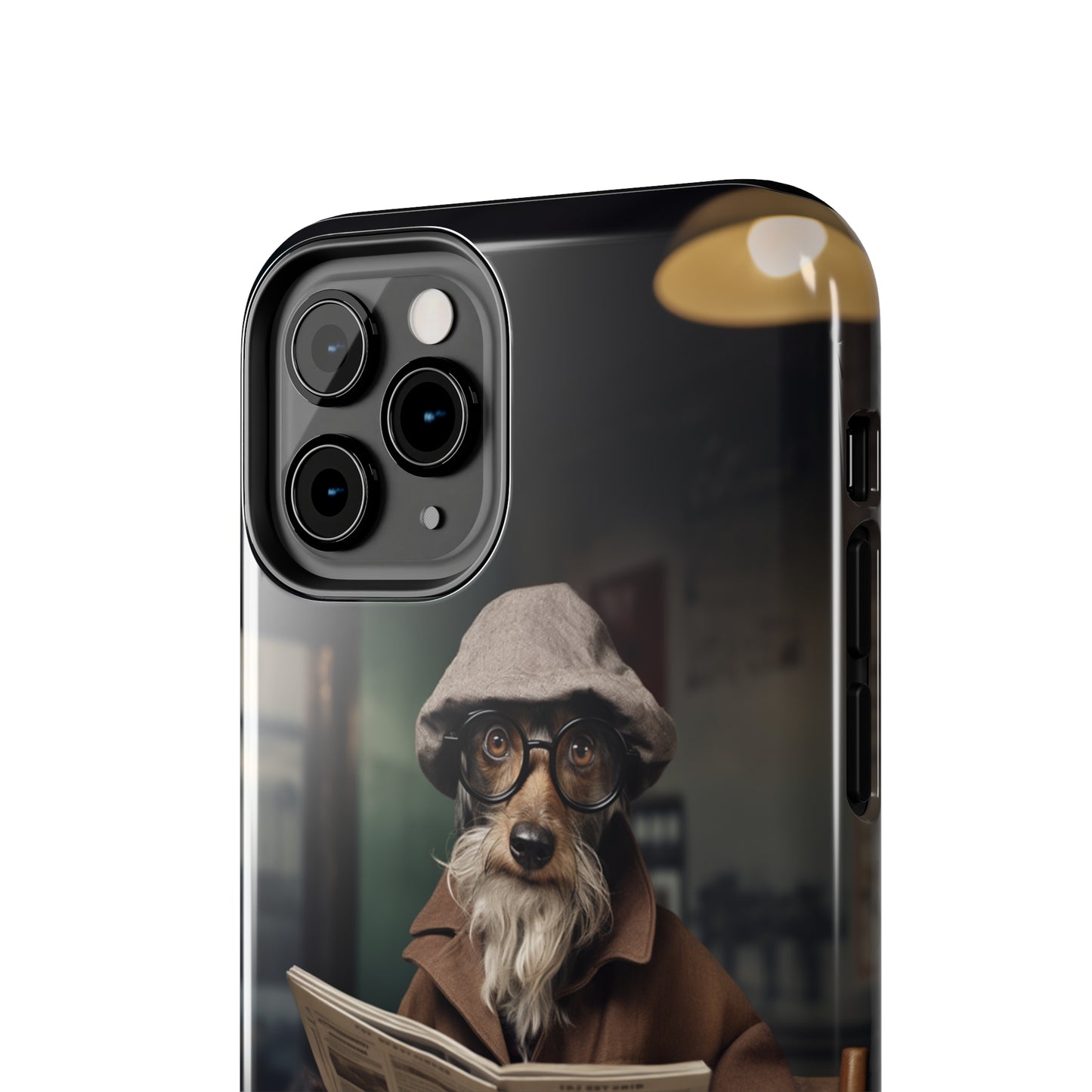 Introducing the "Canine Scholar" Cell Phone Case – Where Canine Meets Wisdom. -Tough Phone Cases