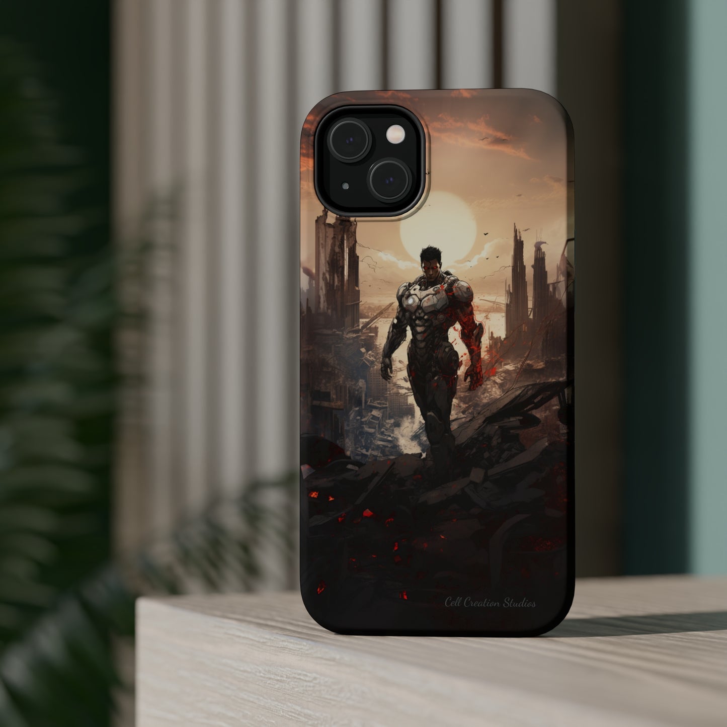 Introducing the "Cyber Guardian" Cell Phone Case – Embrace Futuristic Heroism -MagSafe Tough Cases