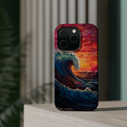 "Colorful Ocean Wave" Cell Phone Case -MagSafe Tough Cases