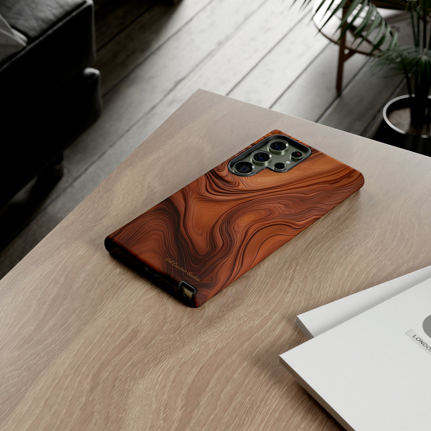 The "Natural Elegance" Wood Pattern Phone Case-Tough Cases