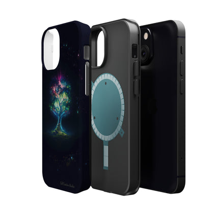 Introducing the "Holographic Tree of Life" Cell Phone Case – A Visionary Blend of Art and Technology -MagSafe Tough Cases