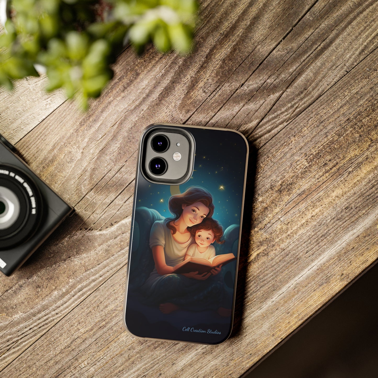 Introducing the "Bedtime Story Bliss" Cell Phone Case – Cherish Heartwarming Moments with Every Glance -Tough Phone Cases