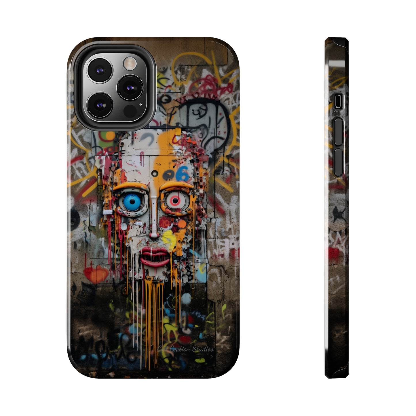 "Urban Graffiti Face" -Tough Phone Cases