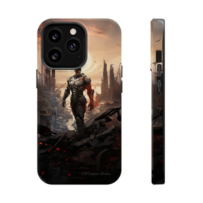 Introducing the "Cyber Guardian" Cell Phone Case – Embrace Futuristic Heroism -MagSafe Tough Cases