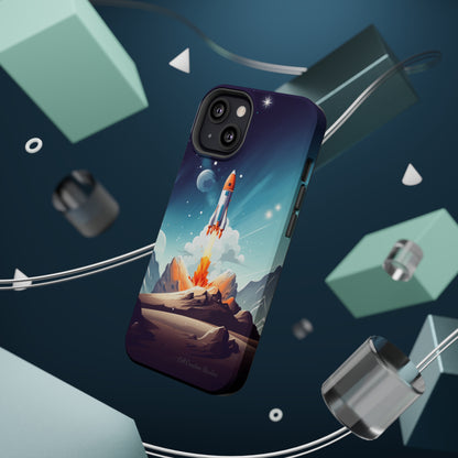 Introducing our "Galactic Odyssey" Cell Phone Case – Launch Your Device into Adventure -MagSafe Tough Cases