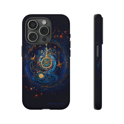 "Cosmic Clock Elegance" -Tough iPhone Cases