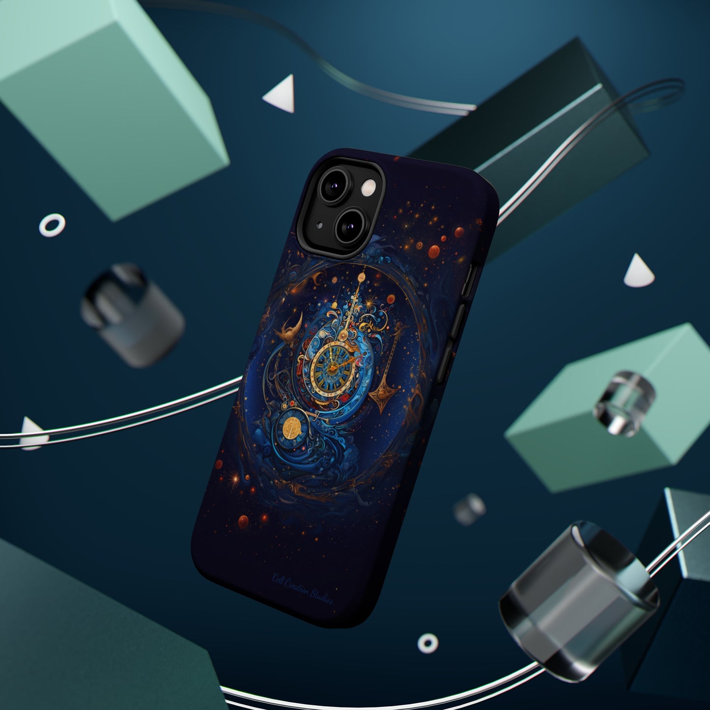 "Cosmic Clock Elegance" -MagSafe Tough iPhone Cases