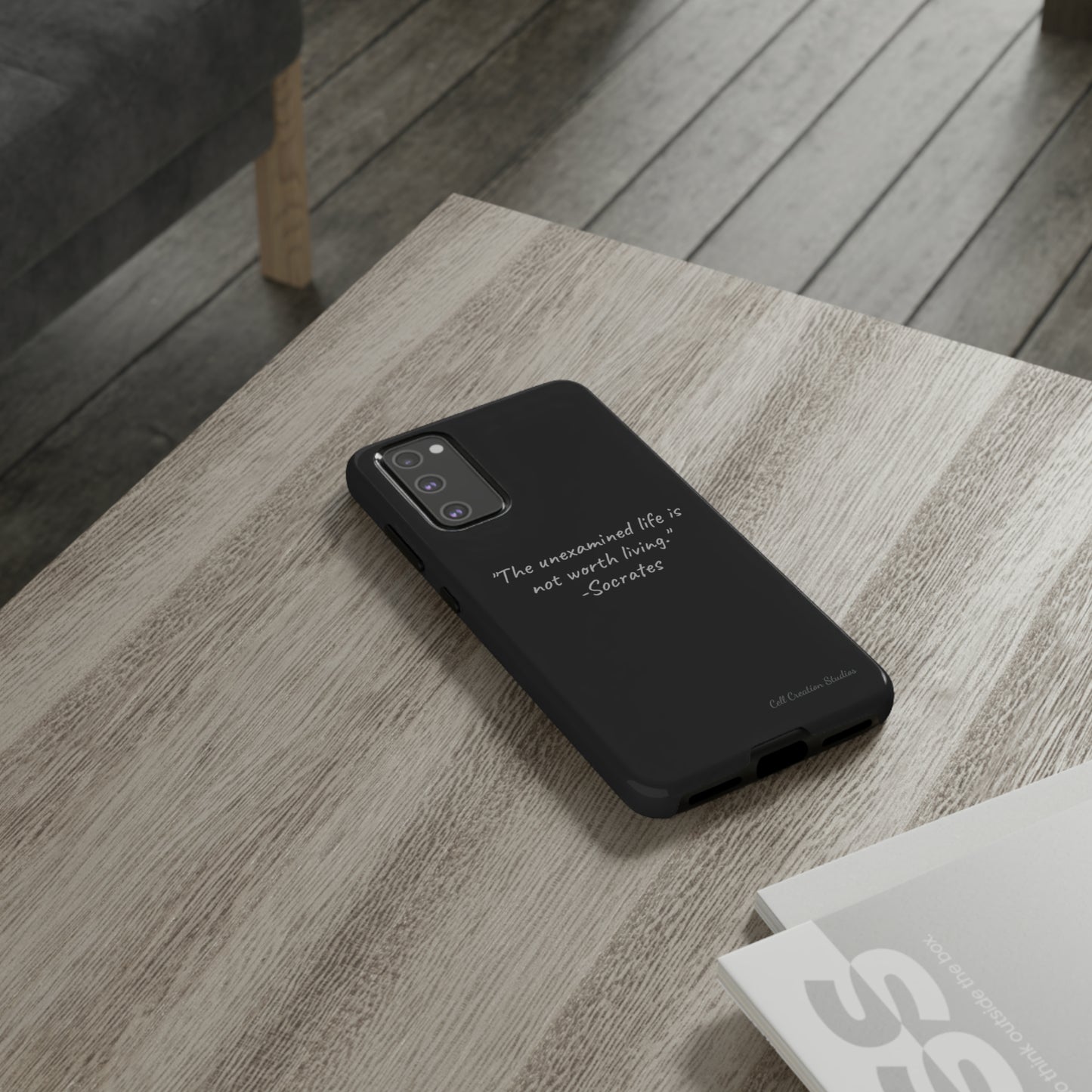 "Life's Examination" Socrates Quote Phone Case -Tough Cases