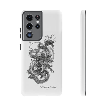 "Samurai and Dragon Sketch" -Tough Samsung Galaxy Cases