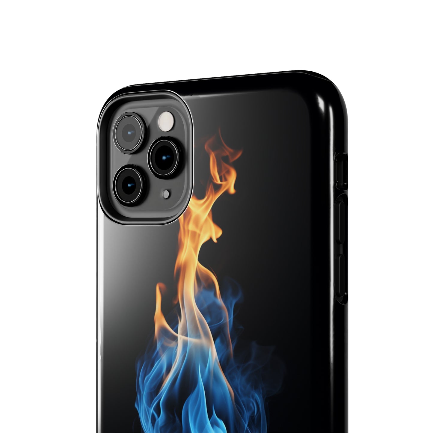 "Elegant Blue and Orange Flame" Phone Case: Ignite Your Style -Tough Phone Cases