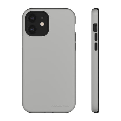 "Sleek Silver Essence" -Tough iPhone Cases