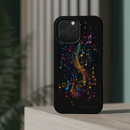 Elevate Your Style and Passion for Music with Our "Harmonious Notes" Cell Phone Case -MagSafe Tough Cases