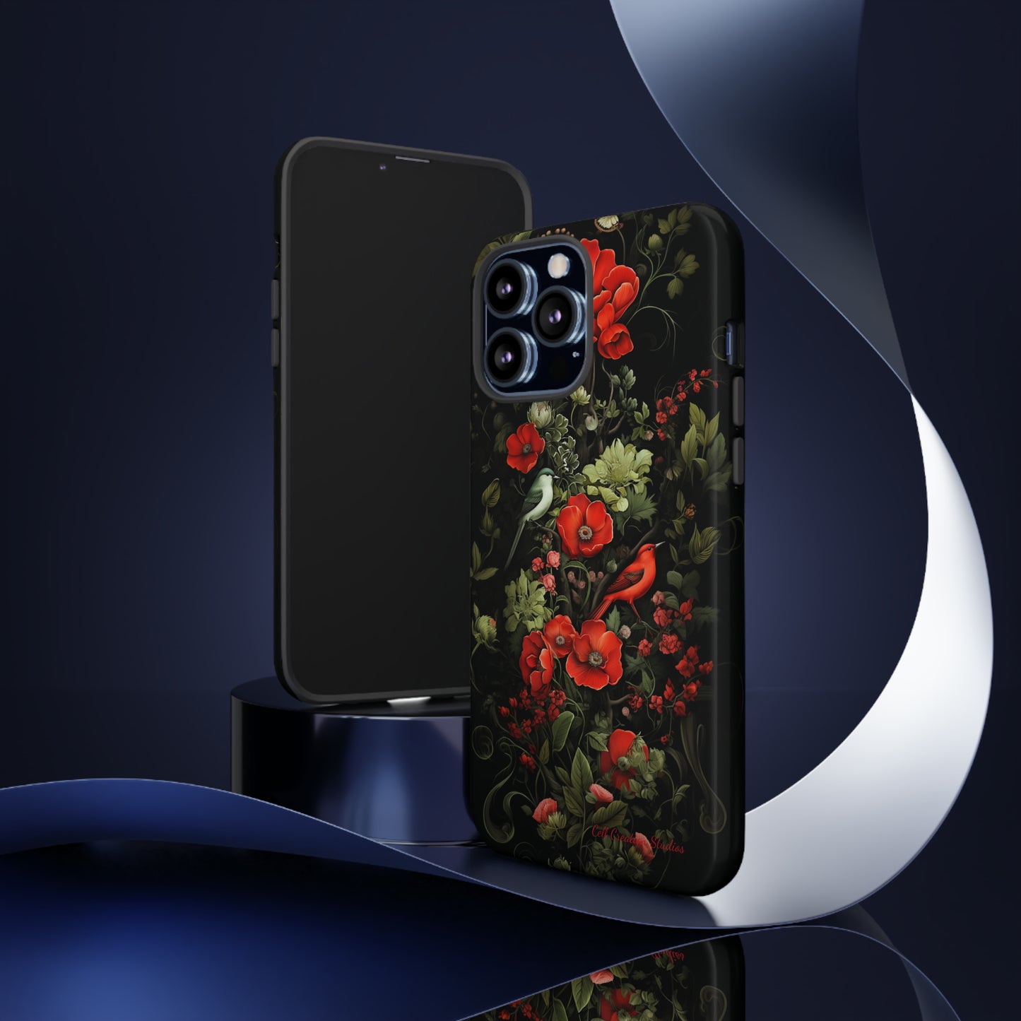 "Floral Serenade Elegance" -Tough iPhone Cases