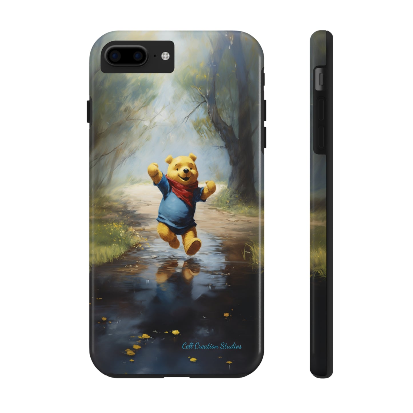 Introducing the "Winnie-The-Pooh Puddle Splash" Cell Phone Case – A Splash of Nostalgic Fun -Tough Phone Cases