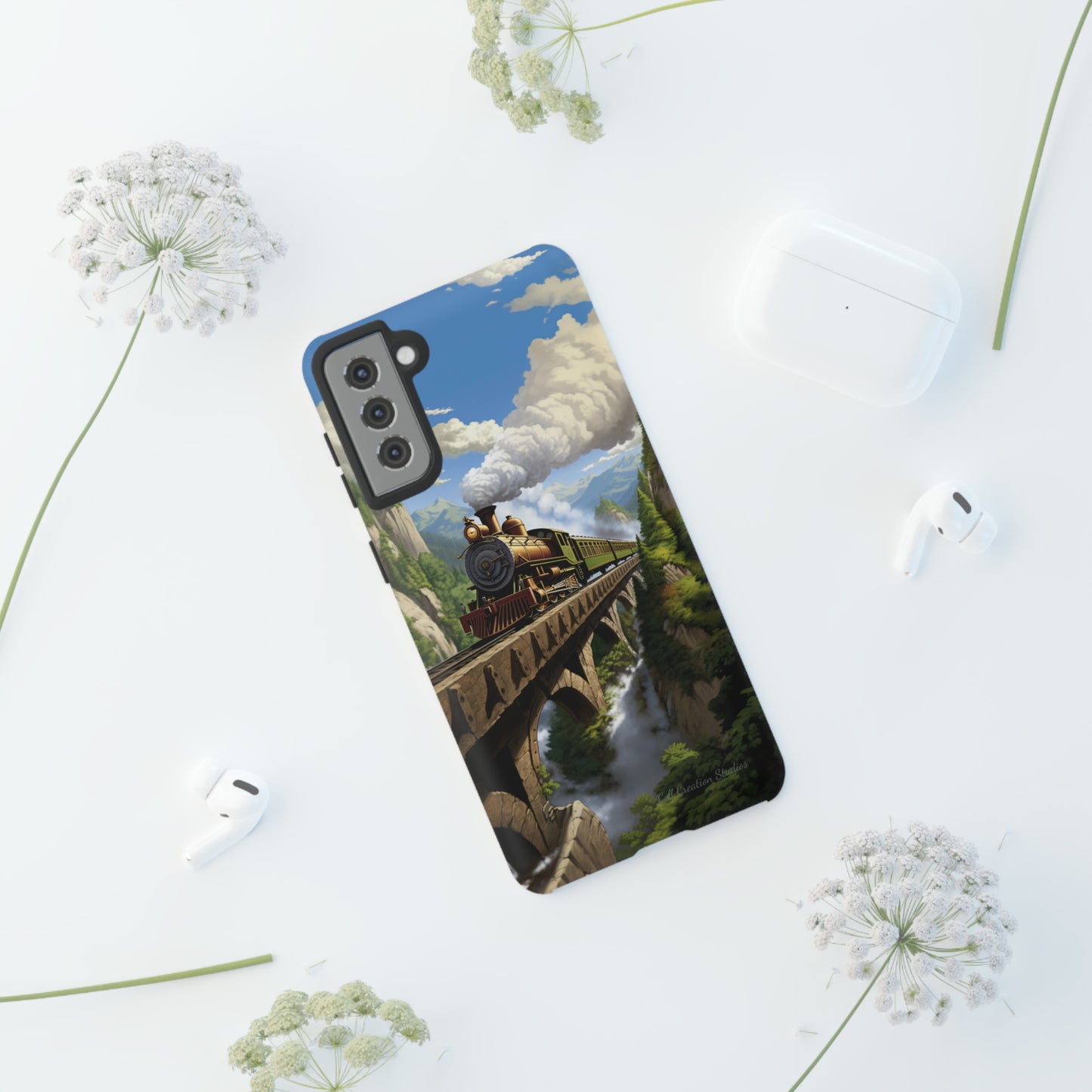 The "Scenic Mountain Train" Phone Case -Tough Cases