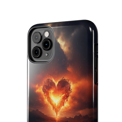 Introducing the "Flaming Heart" Cell Phone Case – Ignite Your Passion! -Tough Phone Cases