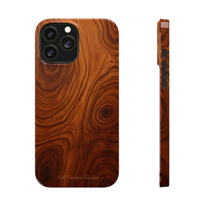 Introducing the "Natural Woodgrain" Cell Phone Case – Embrace Organic Beauty with Wood Pattern Design -Slim Phone Cases