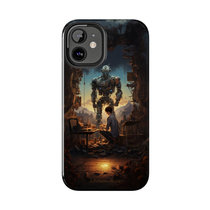 Introducing the "Mechanical Bond" Cell Phone Case – Witness a Captivating Moment of Giant Robot and Boy -Tough Phone Cases