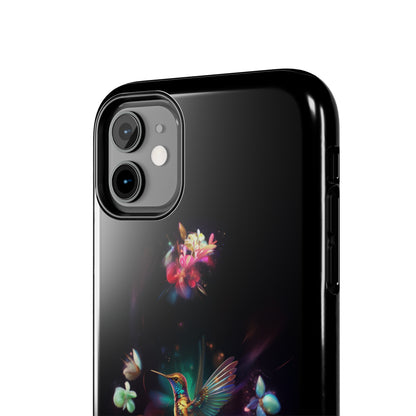 Introducing the "Floral Harmony Hummingbird" Cell Phone Case – Where Elegance Meets Nature -Tough Phone Cases