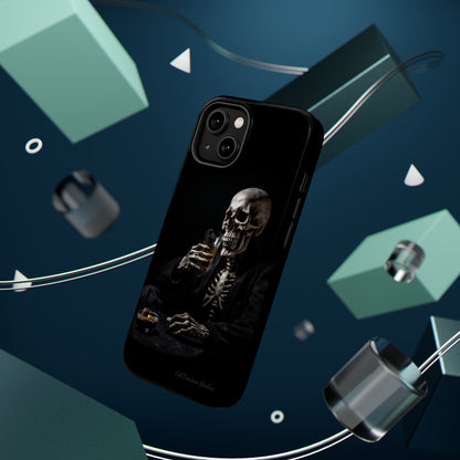 "Embrace the Dark Side with Our Skeleton Drinking Phone Case" -MagSafe Tough Cases