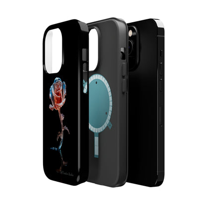 The "Glass Rose Elegance" Phone Case -MagSafe Tough Cases