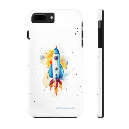 Introducing our "Cosmic Rocket" Cell Phone Case – Where Style Meets Adventure -Tough Phone Cases