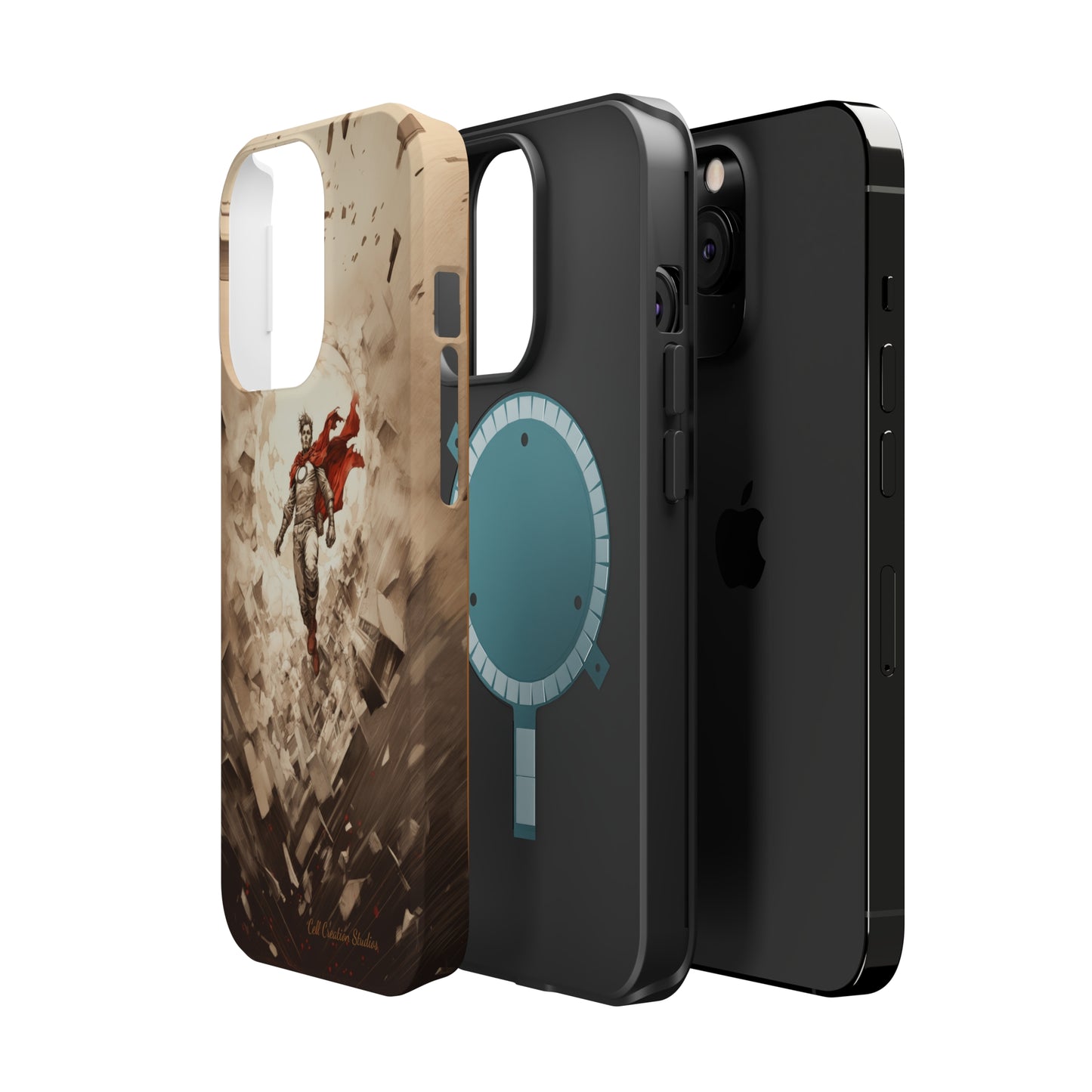 Introducing the "Heroic Guardian" Cell Phone Case – Unleash Your Inner Superhero with Captivating Design -MagSafe Tough Cases