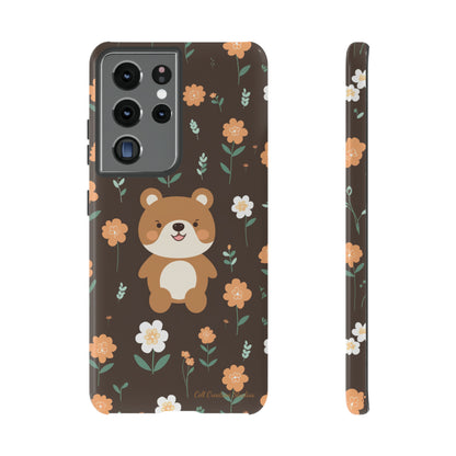 "Floral Bear Elegance" -Tough Phone Cases