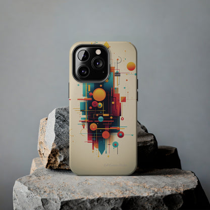 The "Colorful Geometric Pattern" Cell Phone Case- Elevate Your Phone's Look -Tough Phone Cases