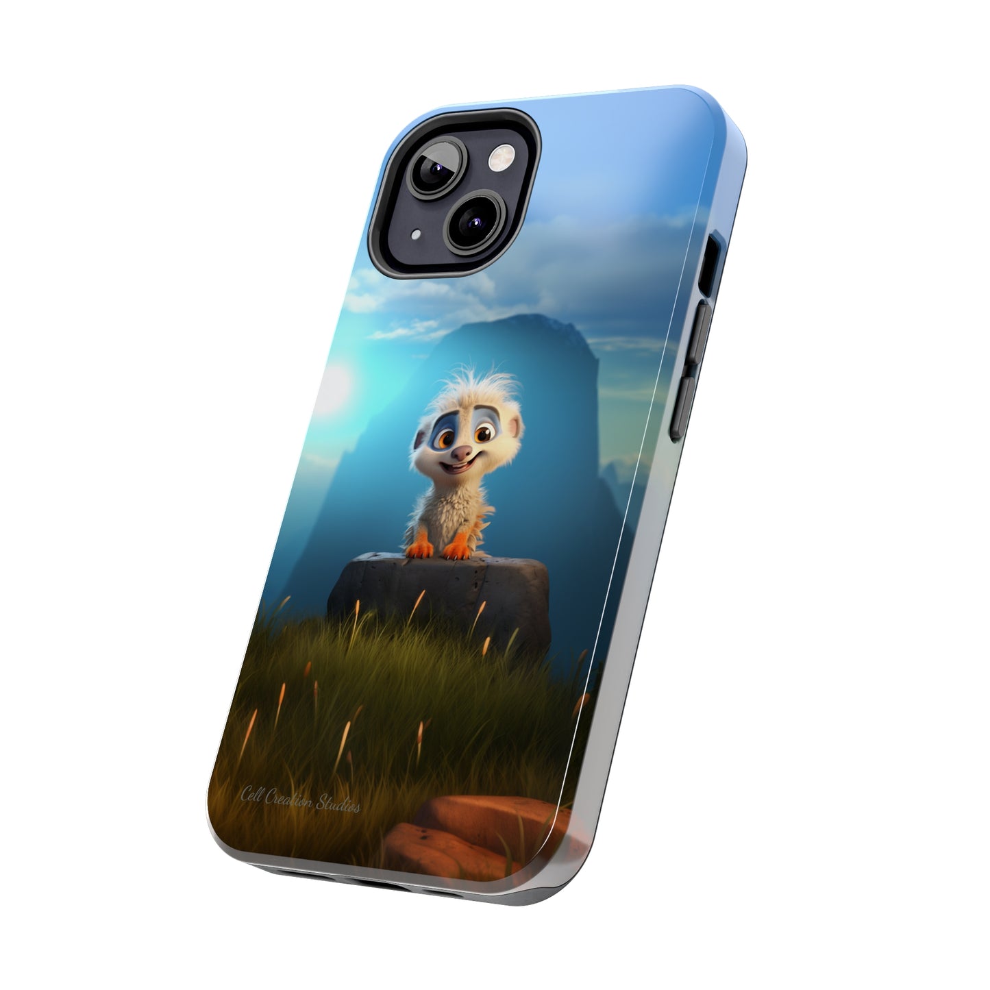 Introducing the "Mountain Explorer Buddy" Cell Phone Case – Embark on Adventures with an Animated Cute Animal -Tough Phone Cases