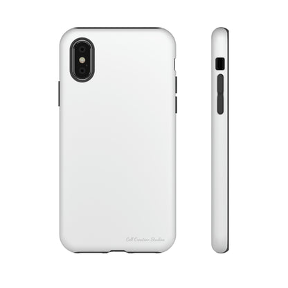 "Pure Elegance White" -Tough iPhone Cases