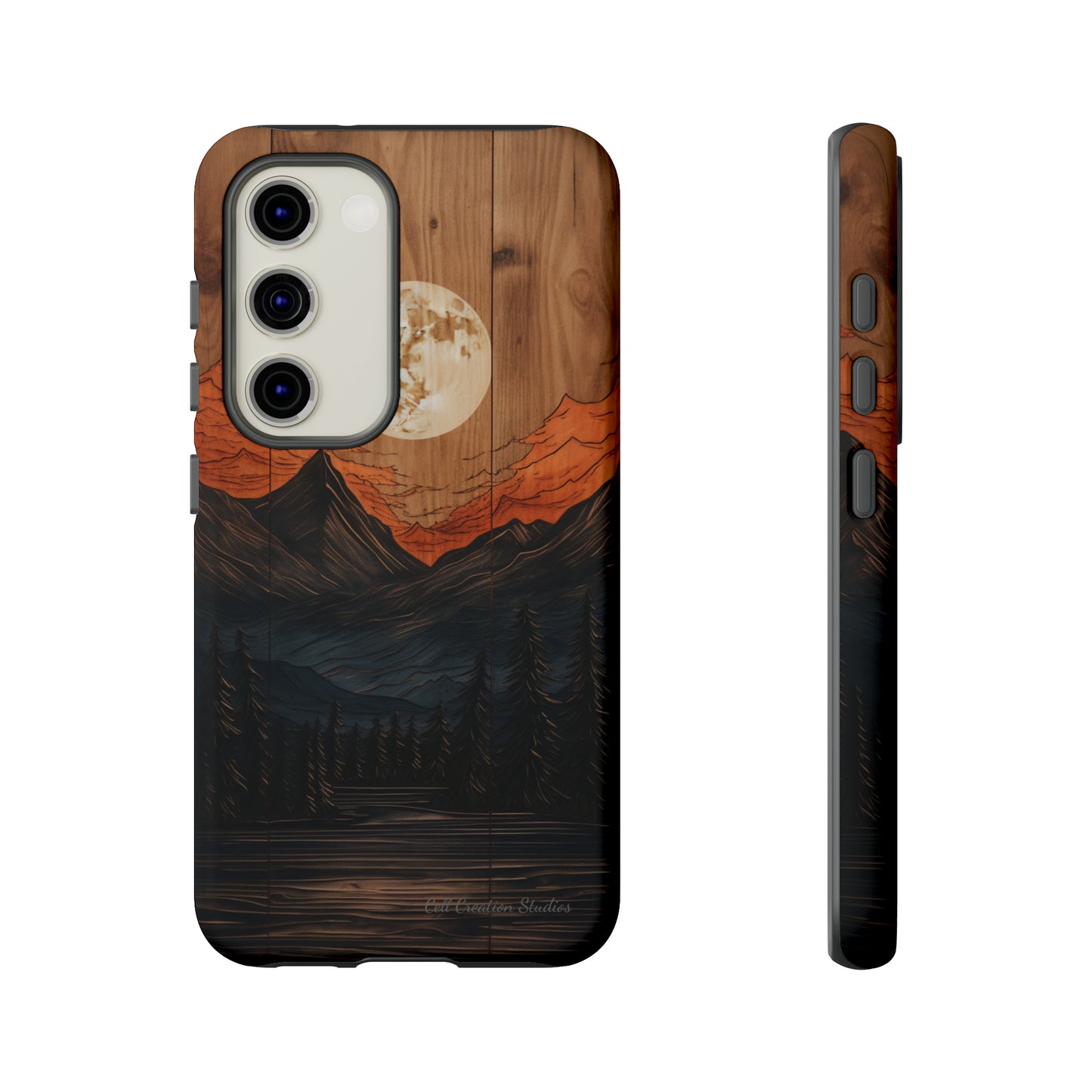 "Elevate Your Style with the Mountain Moonlight Phone Case" -Tough Cases