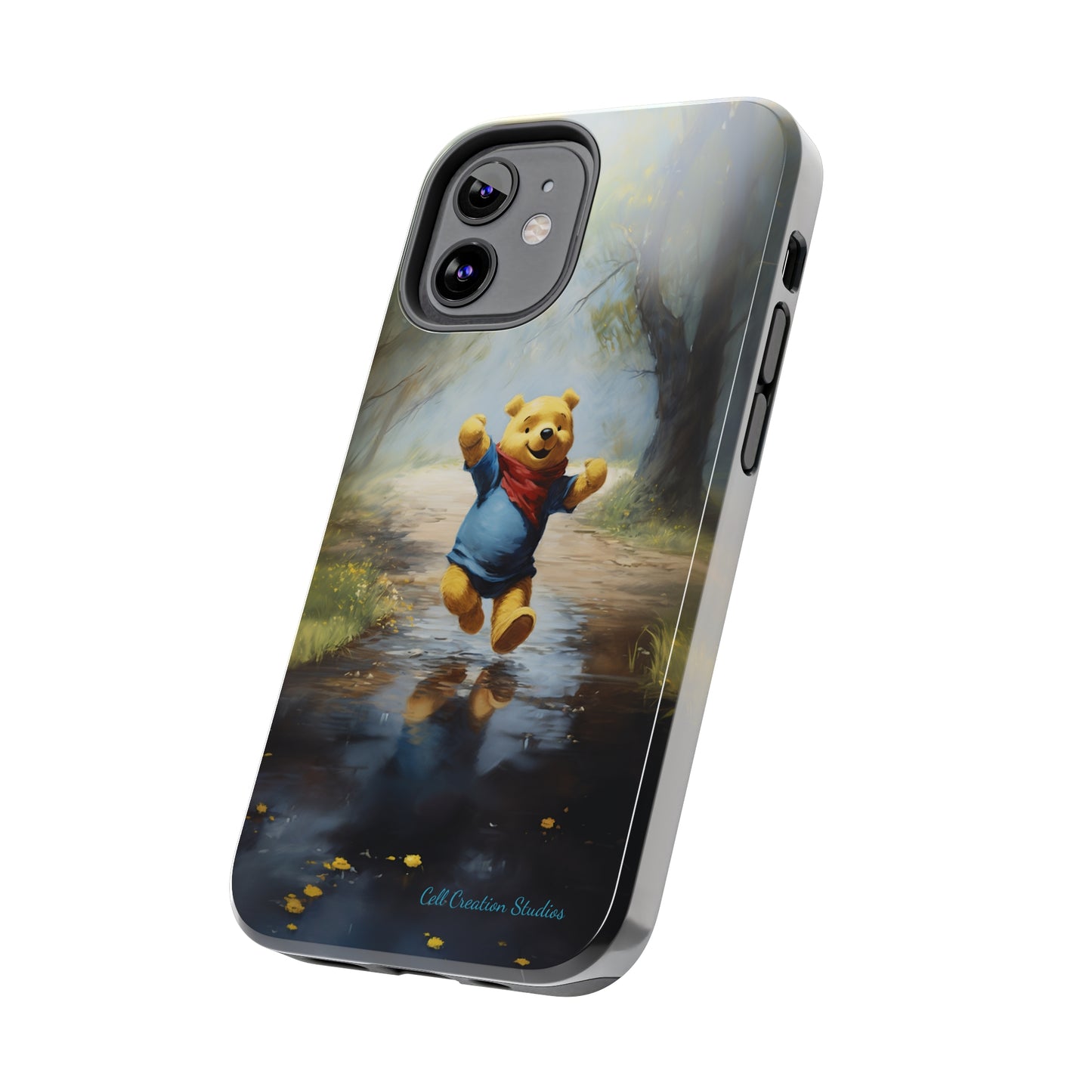 Introducing the "Winnie-The-Pooh Puddle Splash" Cell Phone Case – A Splash of Nostalgic Fun -Tough Phone Cases