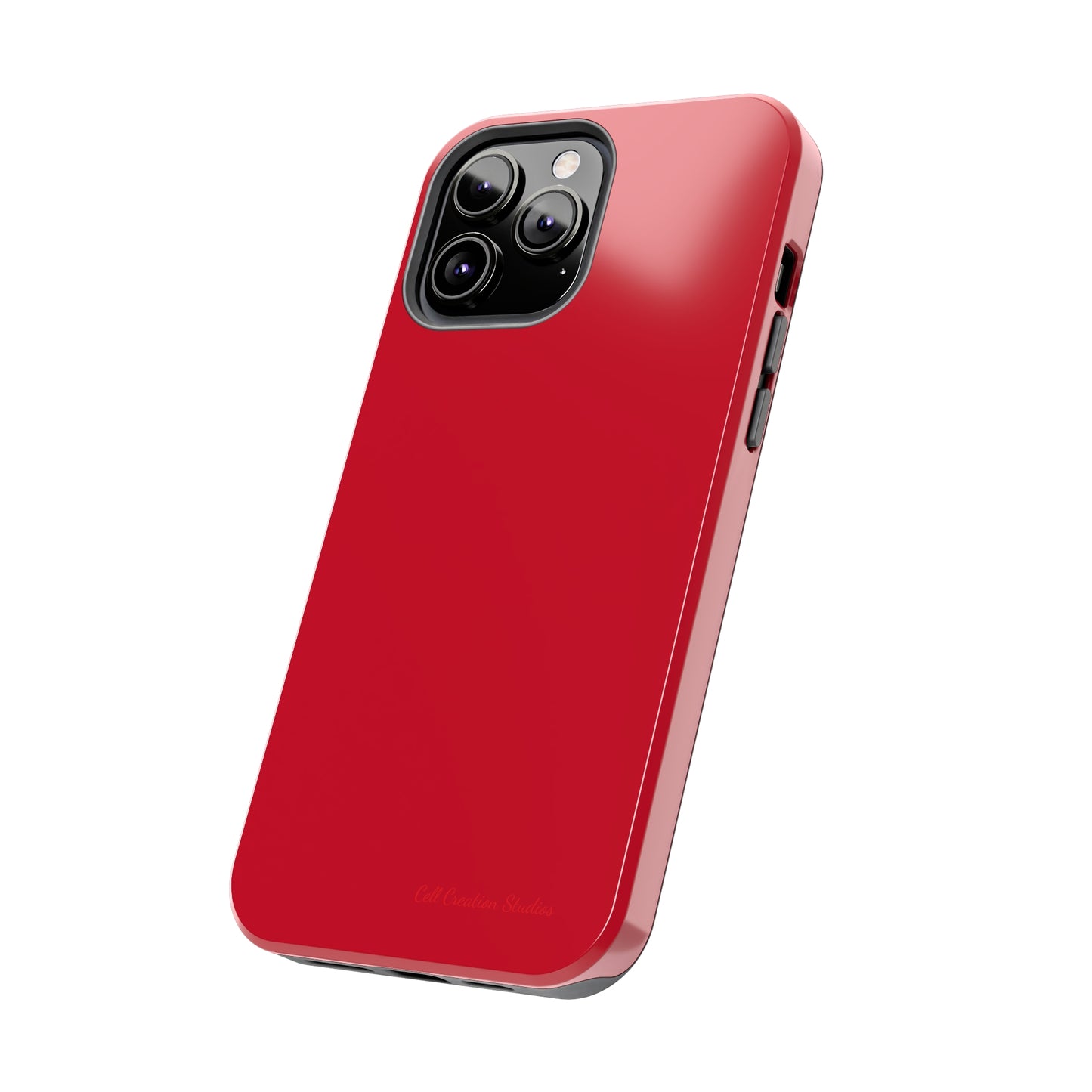 "Bold Crimson Shield" -Tough iPhone Cases