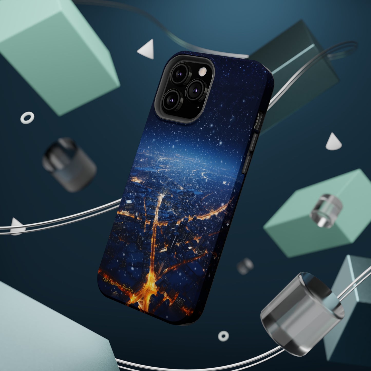 "Urban Snowfall Glow" -MagSafe Tough iPhone Cases