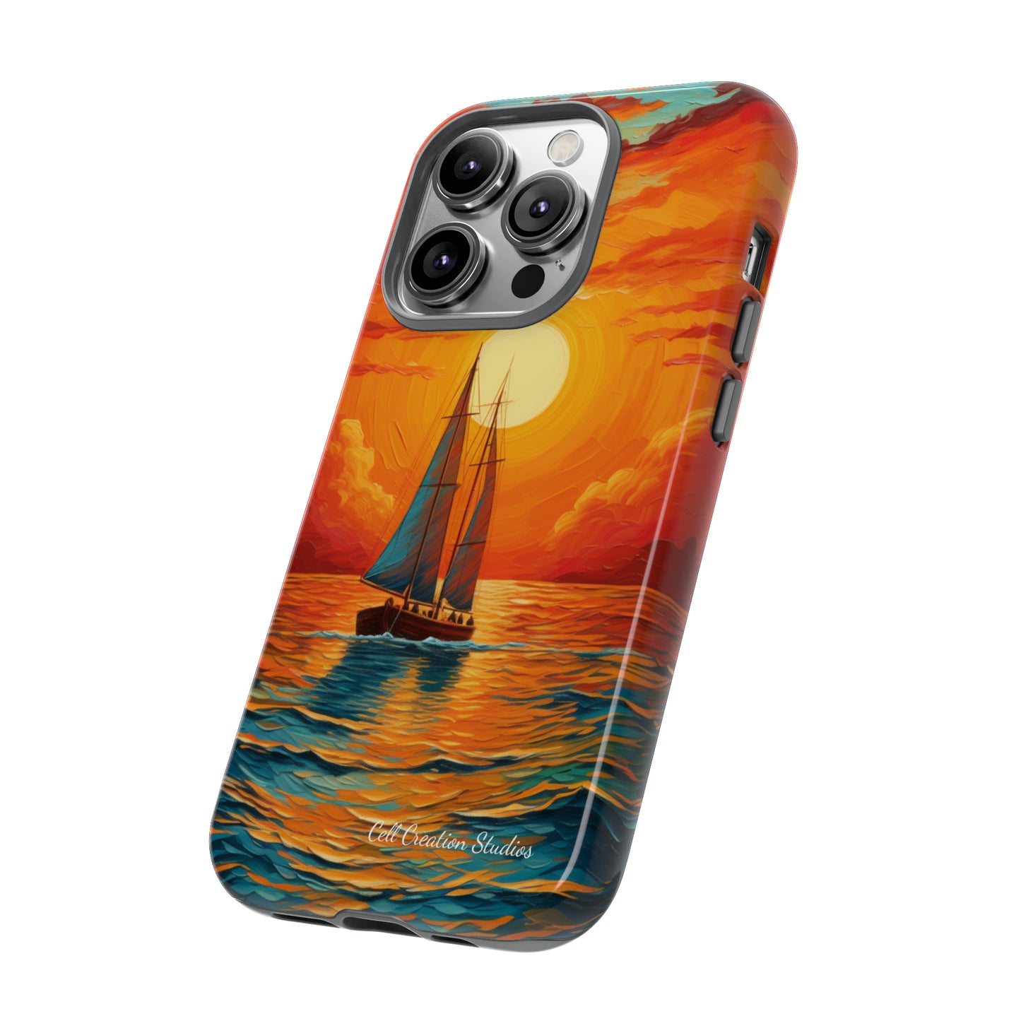 "Sailboat Sunset" - Tough iPhone Cases