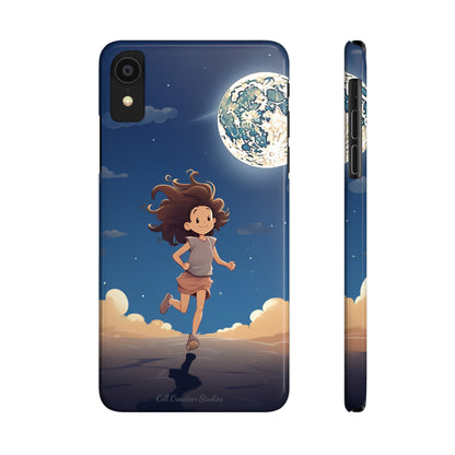 Introducing the "Moonlit Runner" Cell Phone Case – Embrace Adventure with a Captivating Moonlit Design -Slim Phone Cases