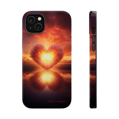 Introducing the "Sun-Kissed Heart" Cell Phone Case – Radiate Love and Light -MagSafe Tough Cases